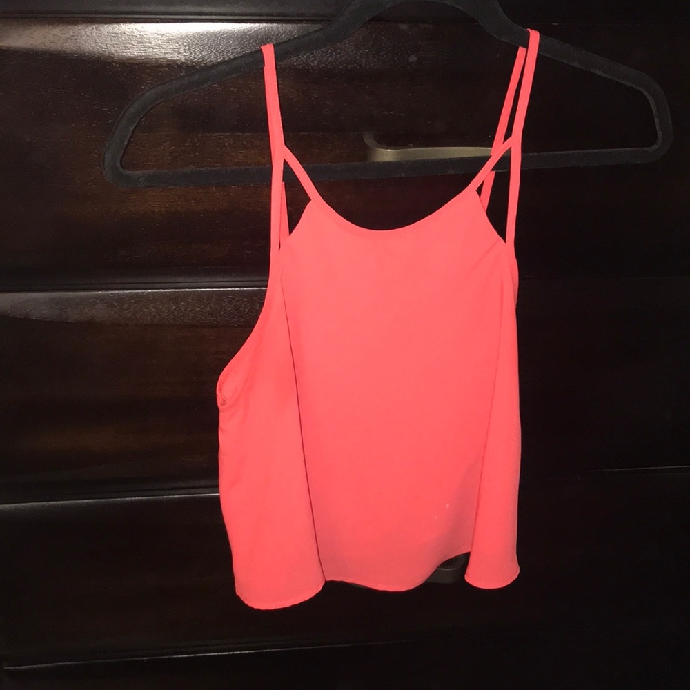 red/orange Forever 21 top